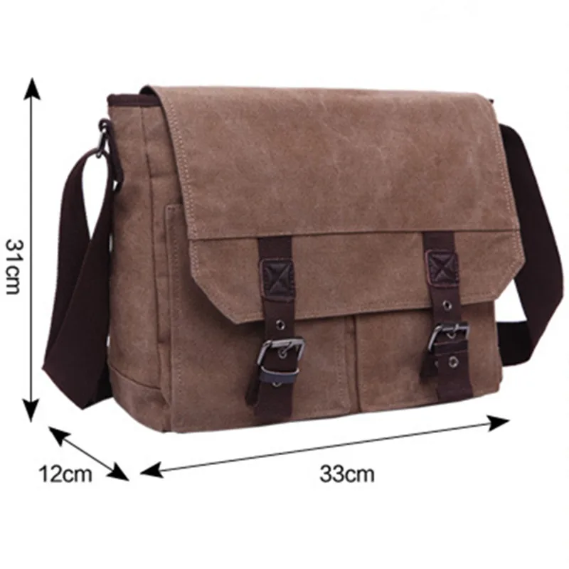 Мужская Холщовая Сумка через плечо Scione деловая сумка Vintag мужская дорожная сумка|