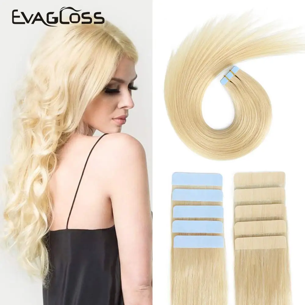 Аппарат для наращивания волос EVAGLOSS 12 дюймов 16 20 двусторонняя лента волос|Пряди с
