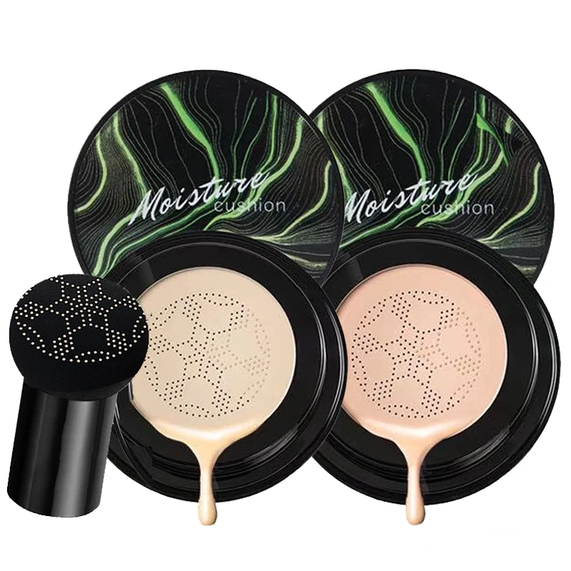 

BB Air Cushion Foundation Mushroom Head CC Cream Concealer Whitening Makeup Cosmetics Waterproof Brighten Face Base Tone