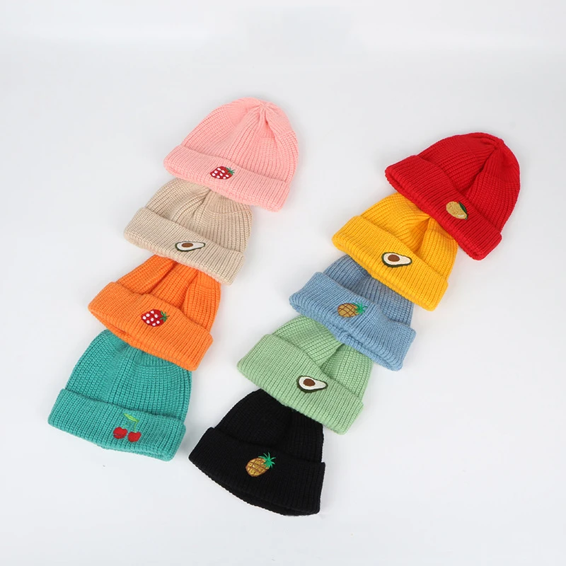 Новые детские шапки осень/зима детская теплая ветрозащитная вязаная шапка s