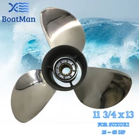 outboard propeller 11 34x13 for suzuki engine 35 65 hp stainless steel 13 tooth splines outlet boat parts 990c0 00501 13p