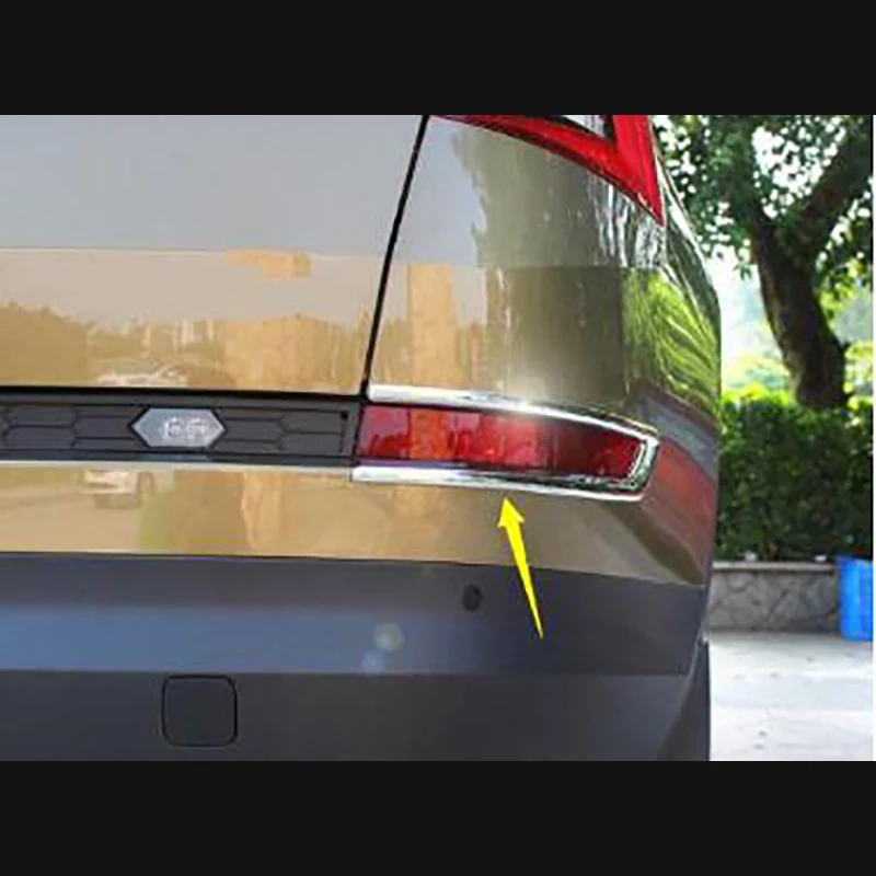 

Front Head Fog + Rear Bumper Tail Fog Lights Lamp Cover Trim Kit Accessories Exterior ABS Fit For Skoda Kodiaq 2017 - 2020