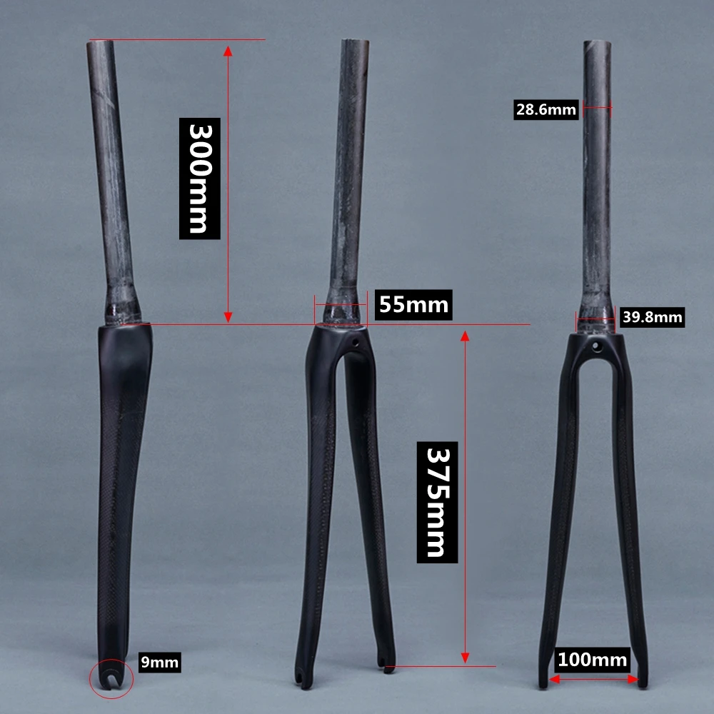 Велосипедная шоссейная вилка полностью из углеродного волокна 700C велосипедная