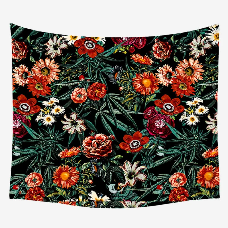 LZE138-2 Cilected, тропическая мандала, гобелен, настенный, полиэстер, тонкий, цветочный принт, гобелен, подвесная ткань, диван, пылезащитный чехол, пляжное полотенце - Цвет: LZE138-2