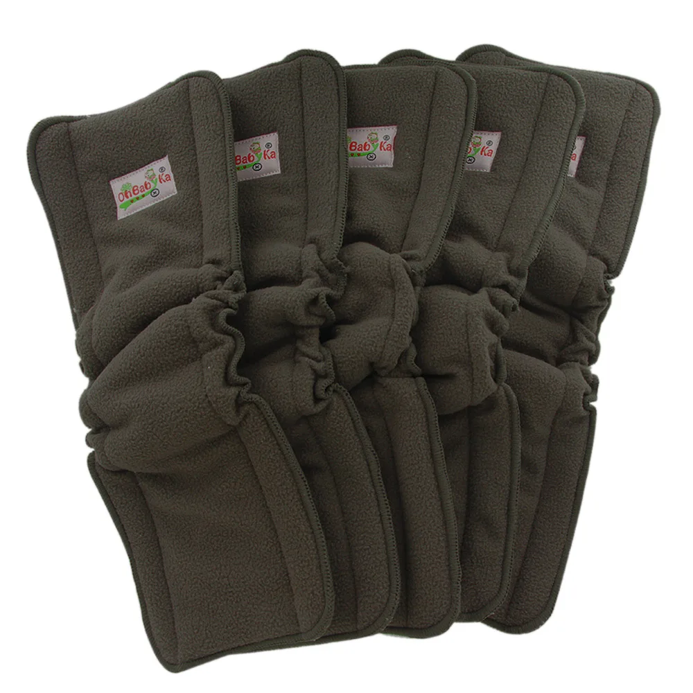 5 упаковок детские подгузники для новорожденных тканевые многоразовые угольно