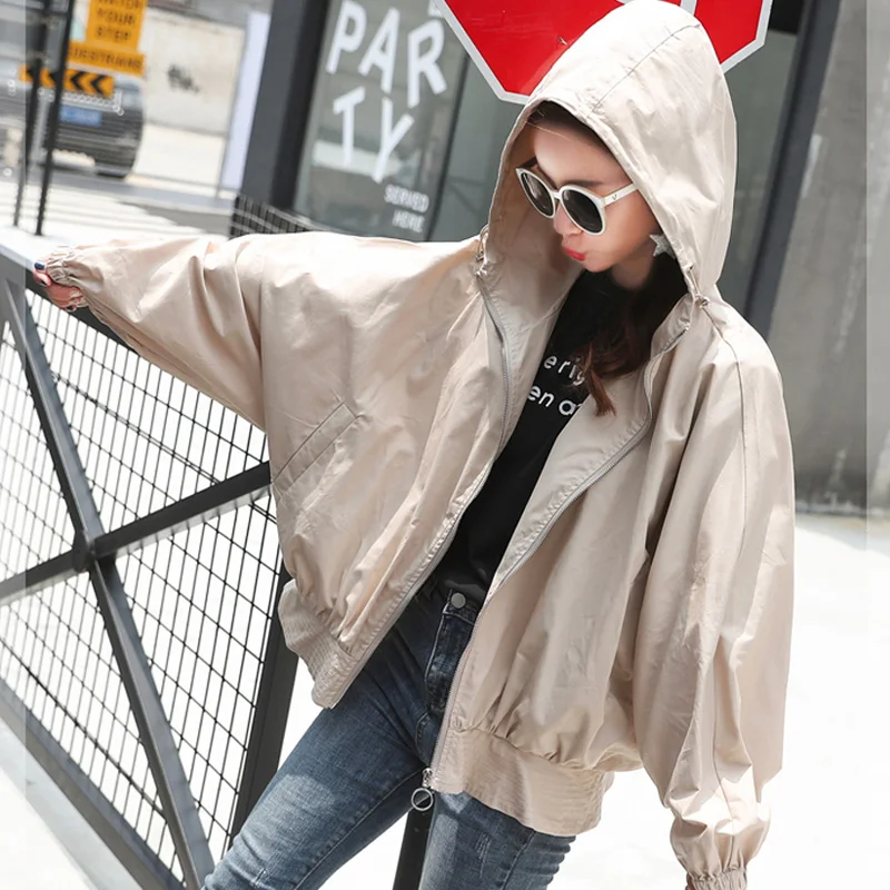 Женская короткая куртка с капюшоном Fitaylor Повседневная Свободная бейсбольная