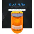 Сигнальная ламсветильник, 1-4 шт., Solar110dB, беспроводная, с пассивным инфракрасным датчиком движения, Садовая, наружная, водонепроницаемая, сирена, Стробоскопическая сигнализация