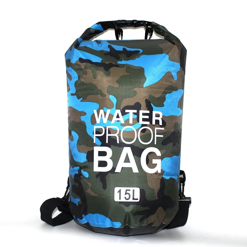 

2L5L10L15L20L30L Camouflage Waterproof Bag Folding Swimming Bag River Trekking Rafting Diving Dry Bag