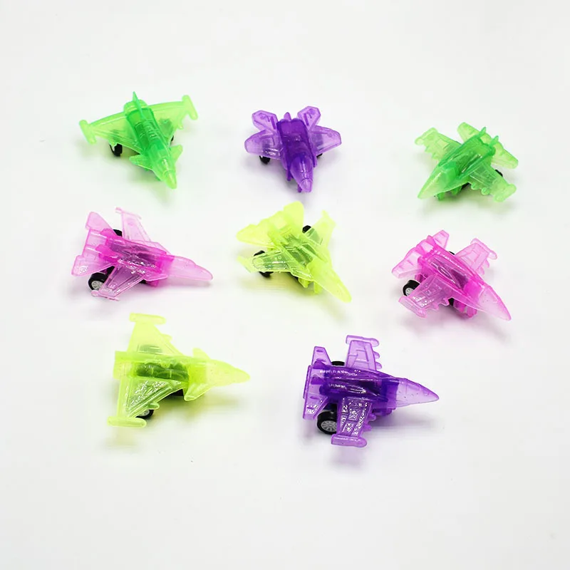 

High-quality New Plastic Transparent Pull-back Combat Aircraft with Random Color Toy Ability Training Interactive Toys