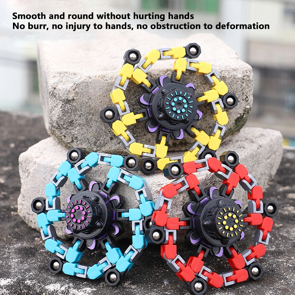 

Fidget Chain Toys Children Antistress Fidget Spinner Adults Vent Stress Relief Hand Spinner Toys Kids Decompression Chain Gifts