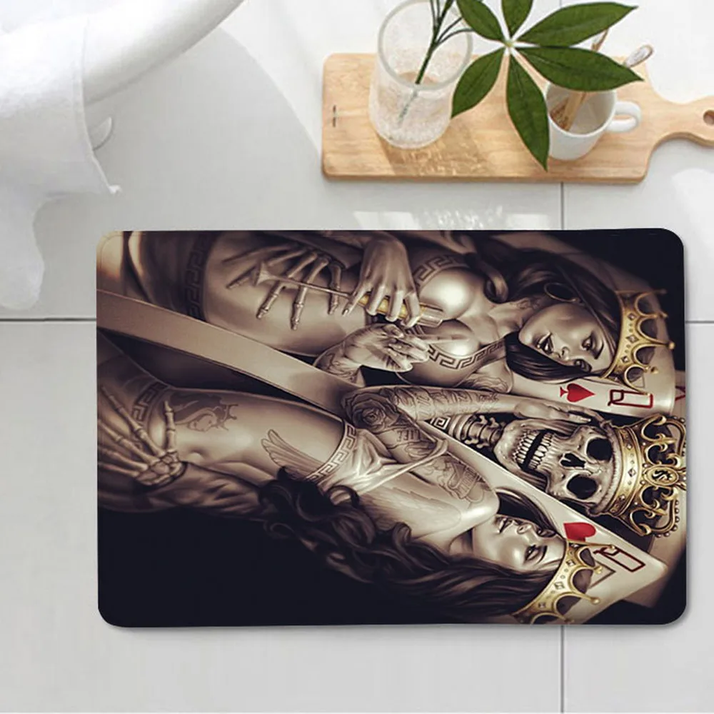 Современная Большая площадь геометрической формы в форме черепа печати ковры