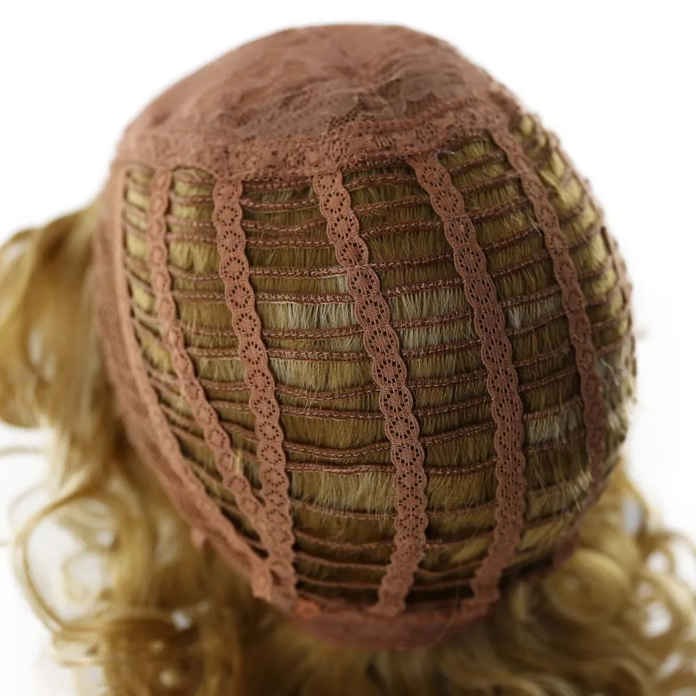 

Short Blonde Wavy Wig for Women Synthetic Wigs IPARTY High Temperature Fiber Shoulder Length Lace Wig High Temperature Fiber