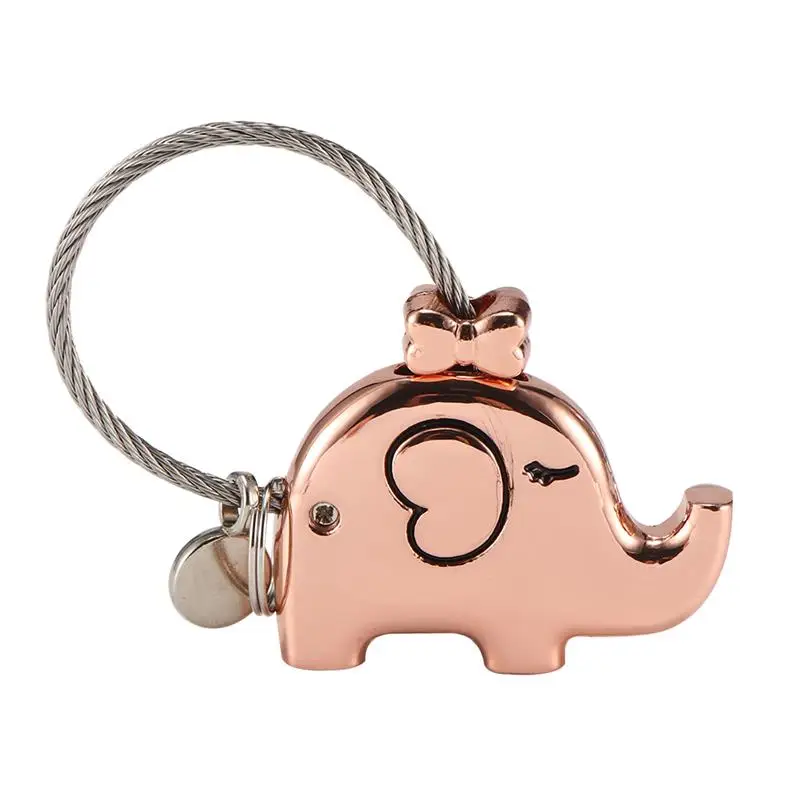 Горячая Распродажа поцелуй слонов металлический брелок для влюбленных подарок