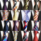 Новый Модный Полосатый клетчатый мужской галстук, красный, синий, серый, классические галстуки для шеи, для отдыха, бизнеса, свадьбы, высокое качество, 8 см шелковый галстук