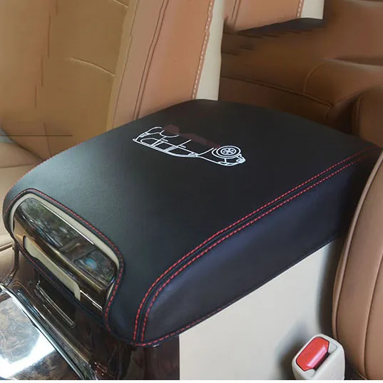 Кожаный Автомобильный центральный подлокотник защитный чехол для Toyota Land Cruiser 200