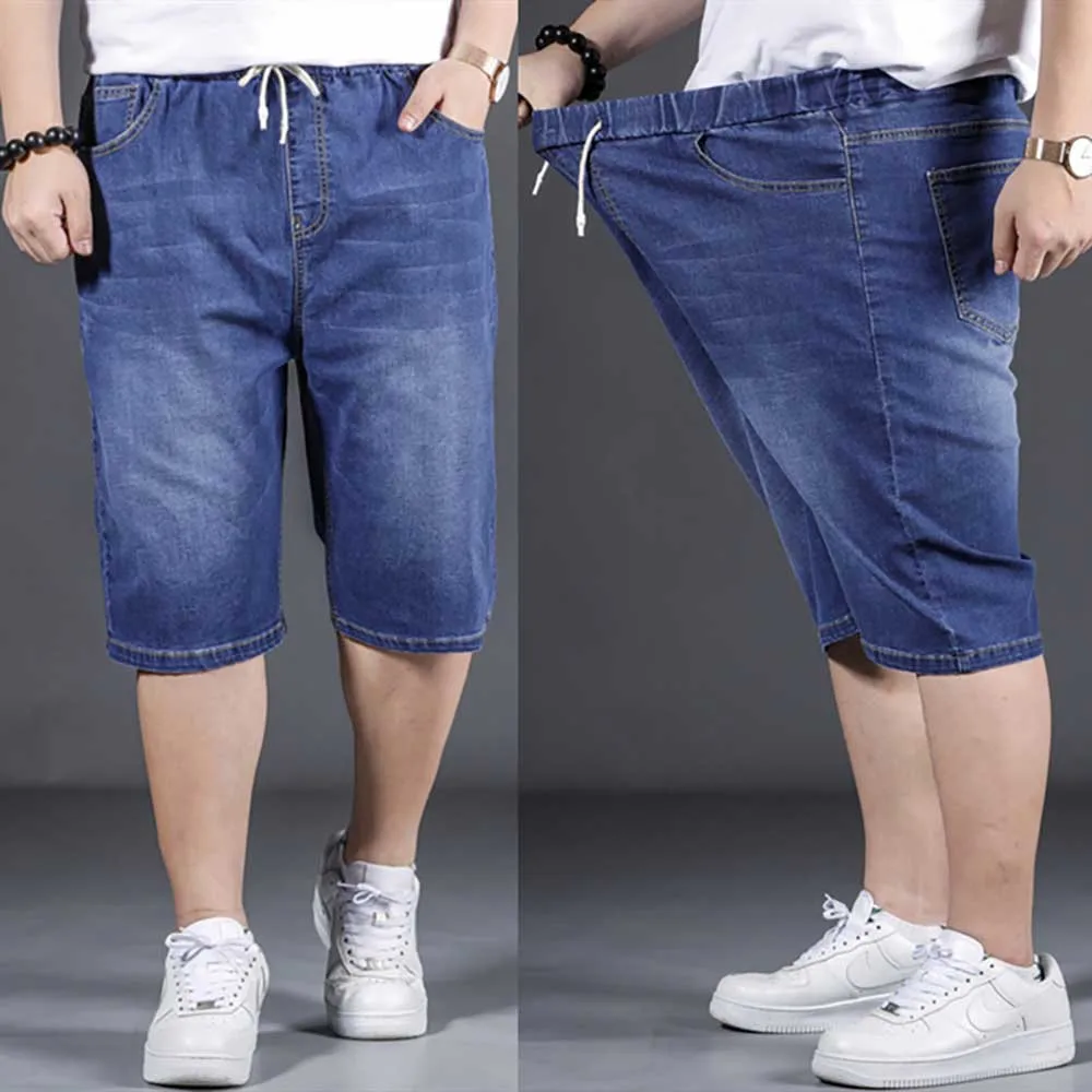 Новые модные джинсовые шорты мужские повседневные пляжные прямые Свободные
