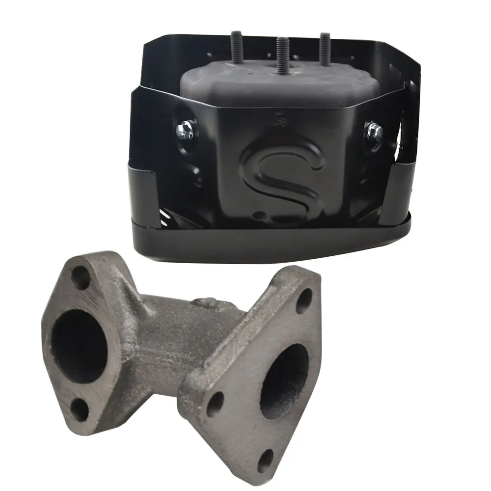 Глушитель выхлопной W/теплозащитный налокотник комплект прокладки трубы для Honda