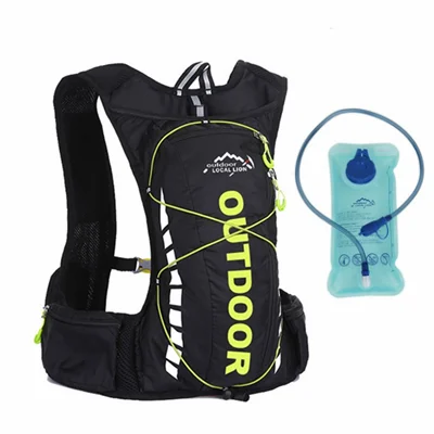 with water bag Мужской горный велосипед с сумкой для воды водонепроницаемый велосипедный рюкзак спортивный полистер альпинистский Пешие прогулки Походное питье Велоспорт рюкзак - Цвет: with water bag