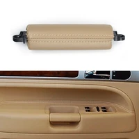 1 car left hand interior door driver pull handle decoration replace for touareg 2003 2010 beige leather car accessories