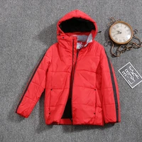 jacket for boys 2021 europe russia spring autumn thick parker coat red coats with a hood height 110 134cm 4a 8a g306