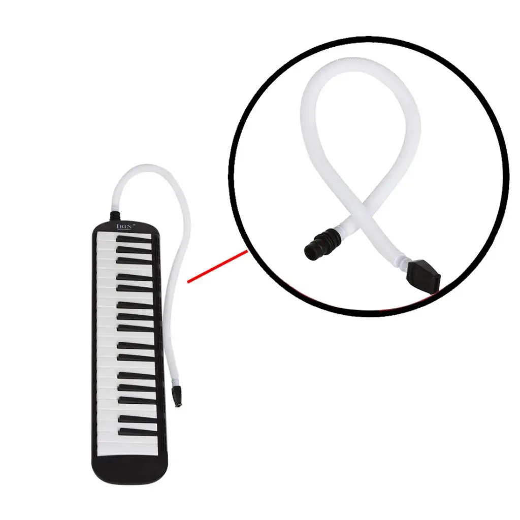 

Portable Melodica Mouthpiece Tube Set for 32 Keys and 37 Keys Black