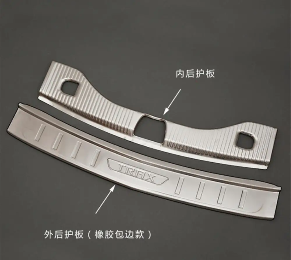 Нержавеющая сталь Задний бампер протектор Подоконник багажник протектора