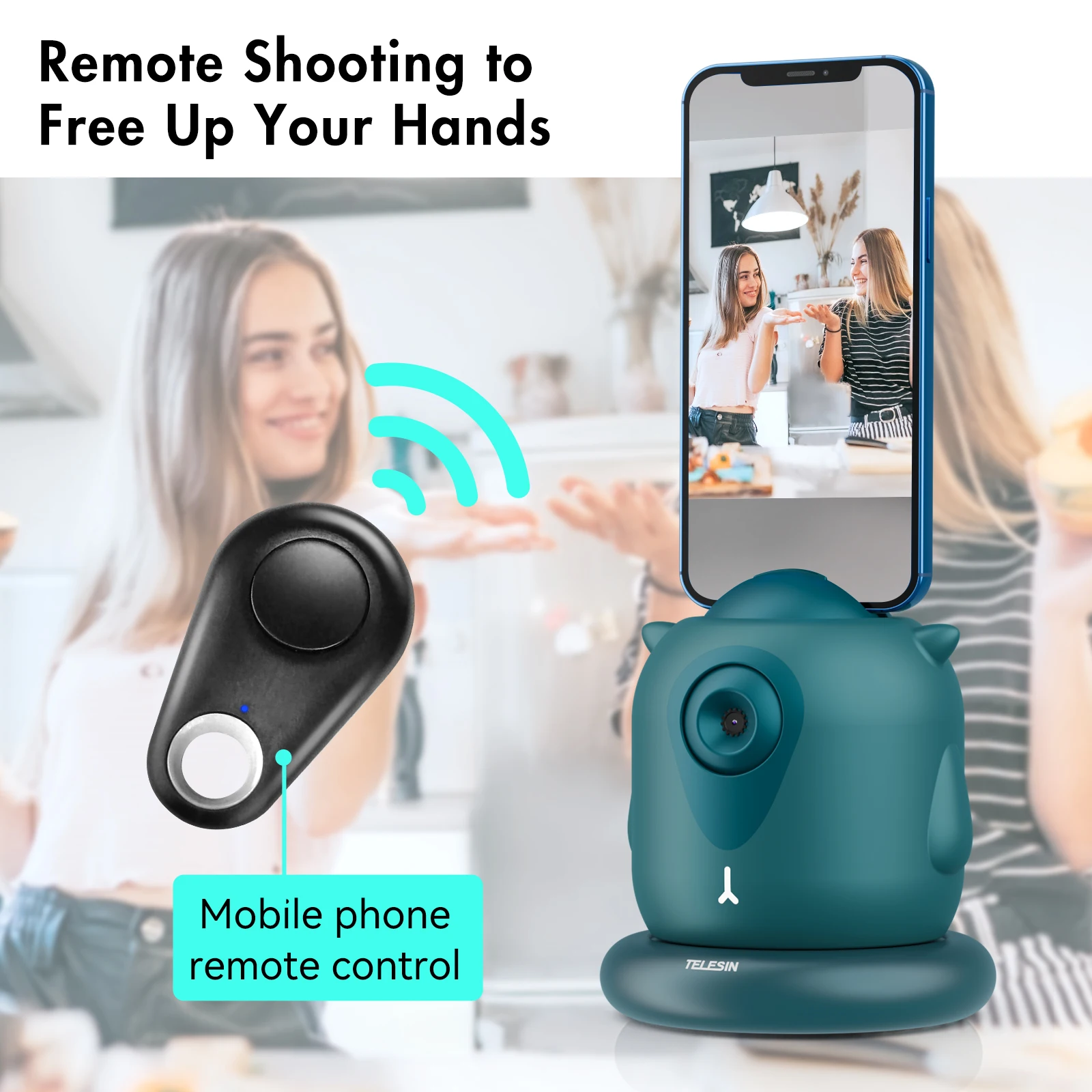 TELESIN умный шарнирный держатель для селфи вращение на 360 градусов автоматическое