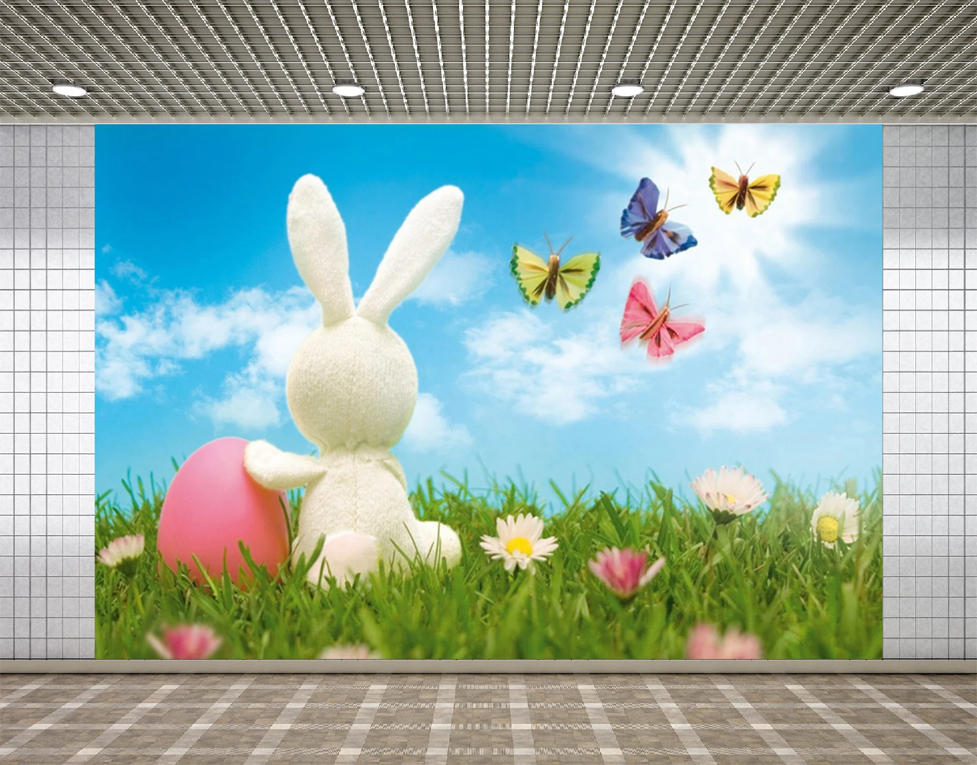 Lyavshi трава яйца кролик бабочка Пасха Дети фотография фон для студии реквизит фото