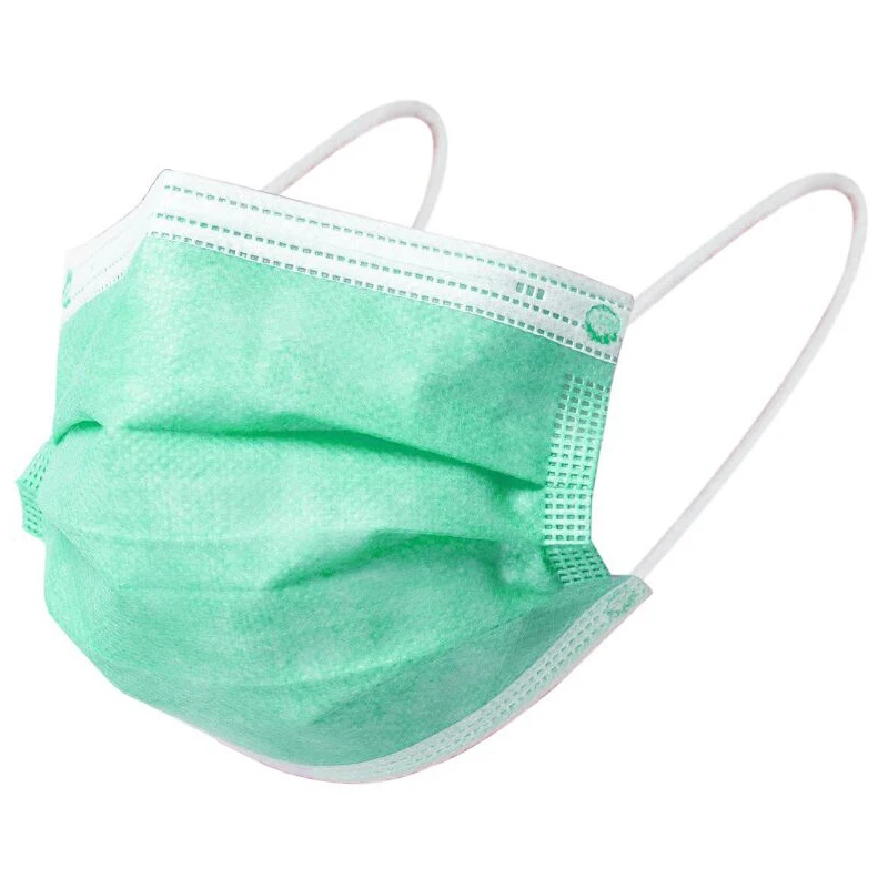 10/50/100/200/500pcs Disposable Face Mask 3-layer Filter Anti Dust Smog Earloop Breathable Gauze Green Adult Mouth | Красота и