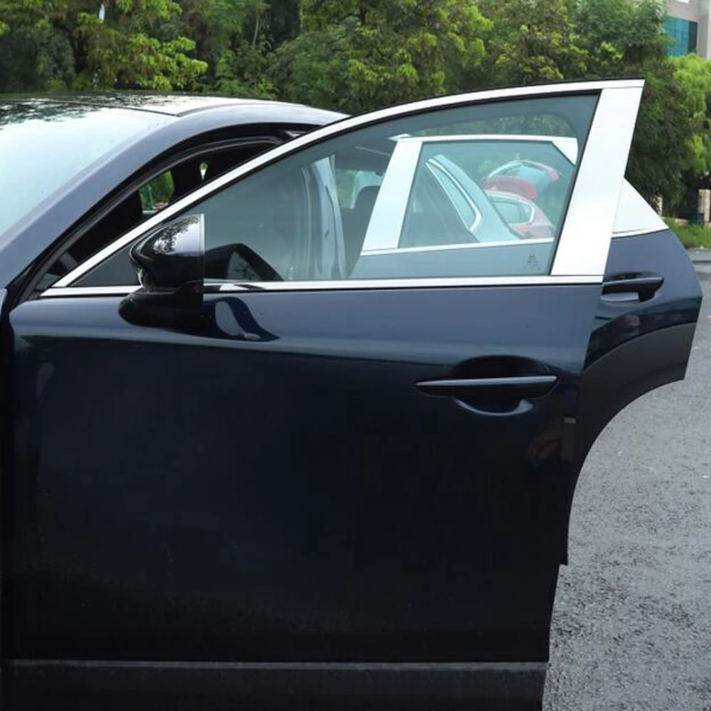 

Window Pillar Posts Trim Cover Molding for Mazda CX-30 CX30 2020 2021 Middle BC Column Sticker for MAZDA Strip