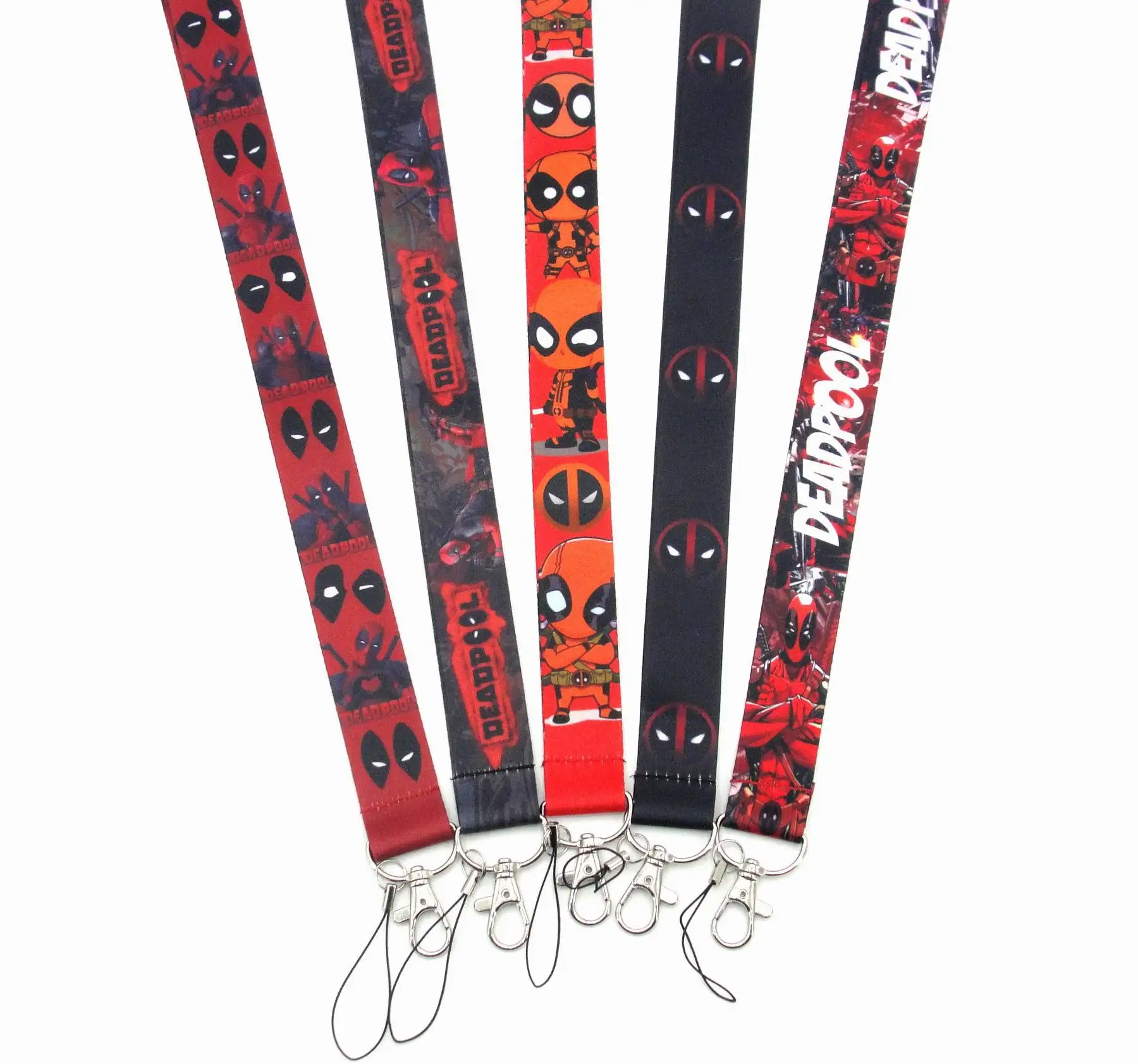 Дэдпул Косплей ремешок мультфильм брелок мобильный телефон шеи ремень ID значок