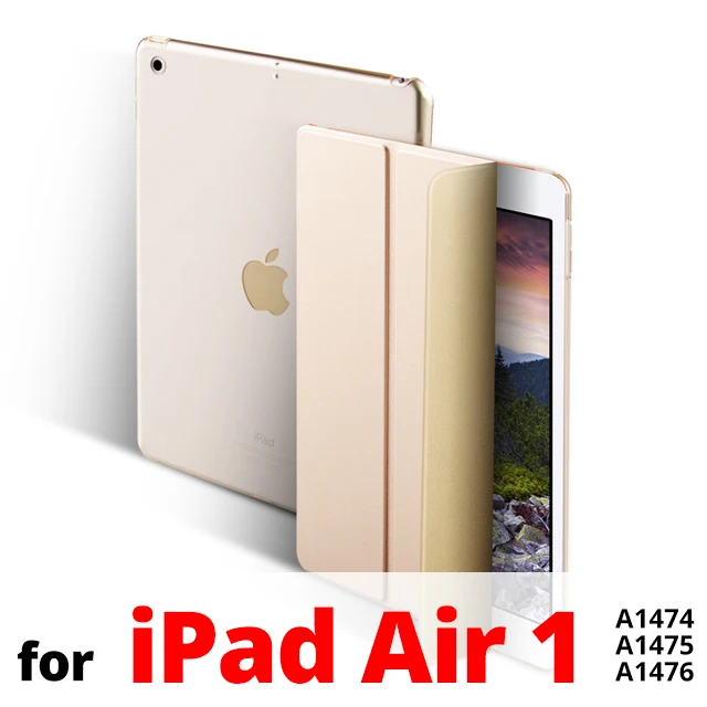 Чехол для iPad 9,7 6th 5th Generation чехол Тонкий Магнитный Флип-Стенд PU кожаный смарт-чехол для iPad Air 1 2 Funda Coque - Цвет: Gold-iPad Air 1