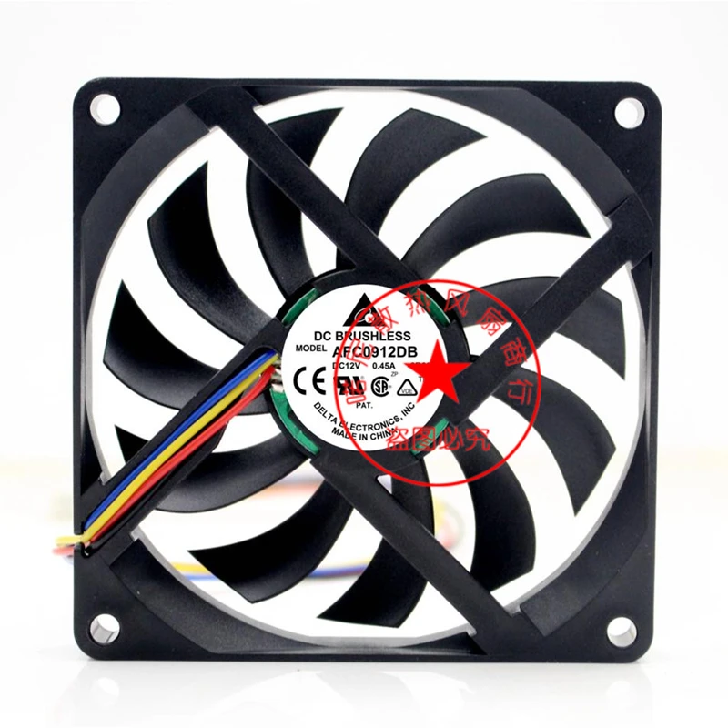 Новый оригинальный AFC0912DB 9CM 9015 12V 0.45A четырехпроводный ШИМ контроль скорости