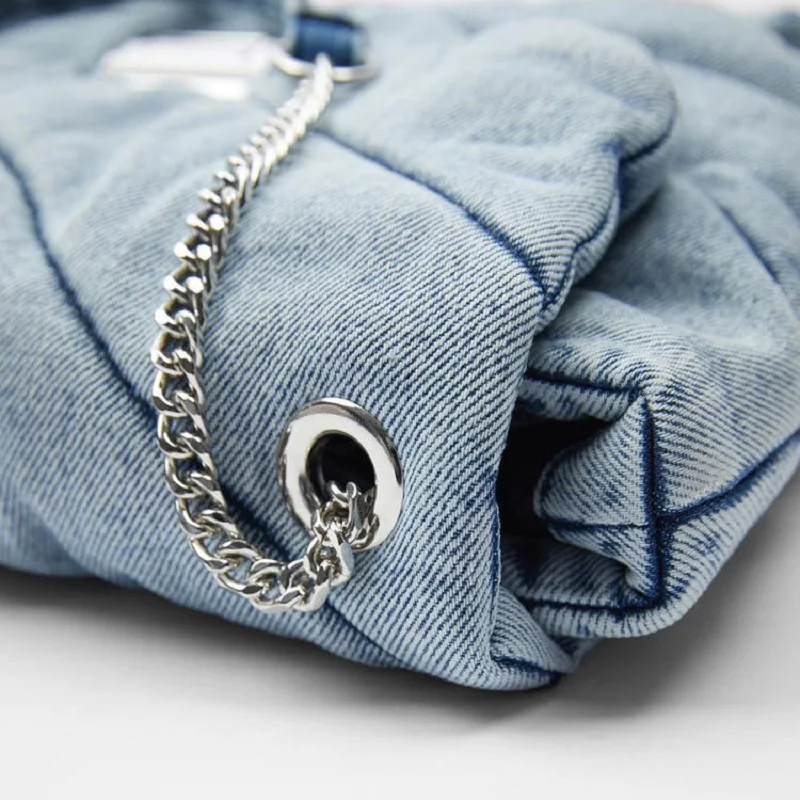 

Luxury Designer Jeans Bags Women Denim Chain Crossbody Bags For Women Women's Handbags Shoulder Bags Messenger Female
