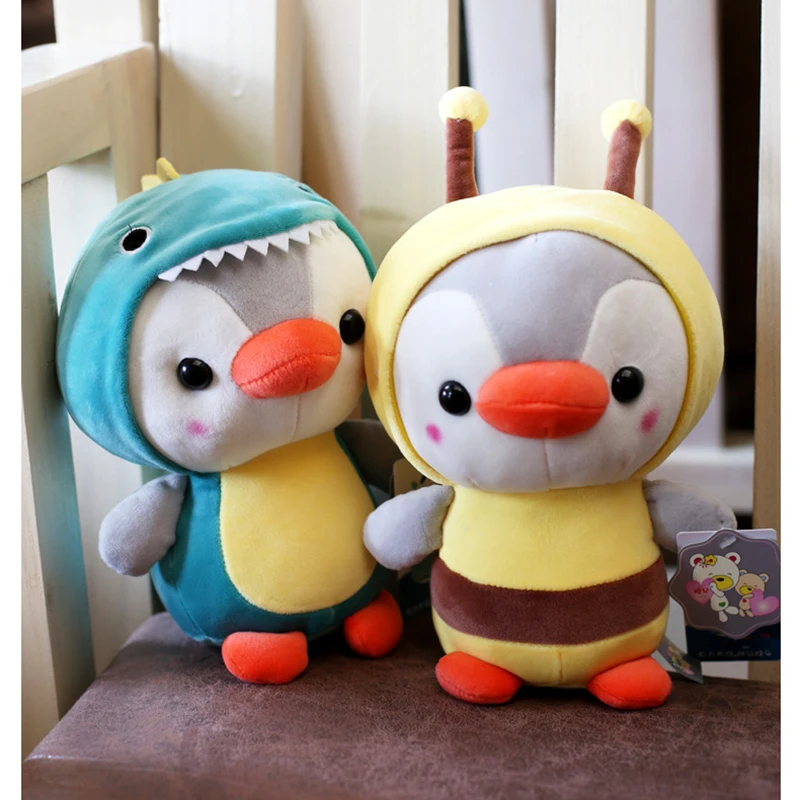 

Kawaii Penguin Plush Toy Animal Penguin Cosplay Unicorn Bee Frog Dinosaur Stuffed Doll Gift for Friend