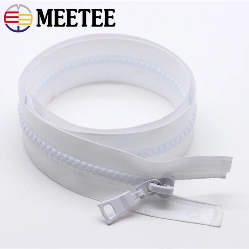 Meetee 5 #50/60/70/80 см Водонепроницаемая Резиновая молния с открытым концом для