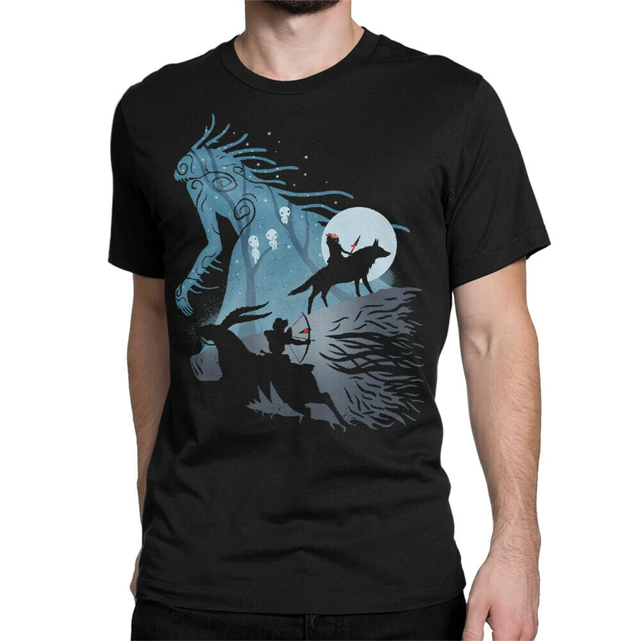 Фигурка Принцесса Мононоке оригинальная художественная футболка студия Ghibli