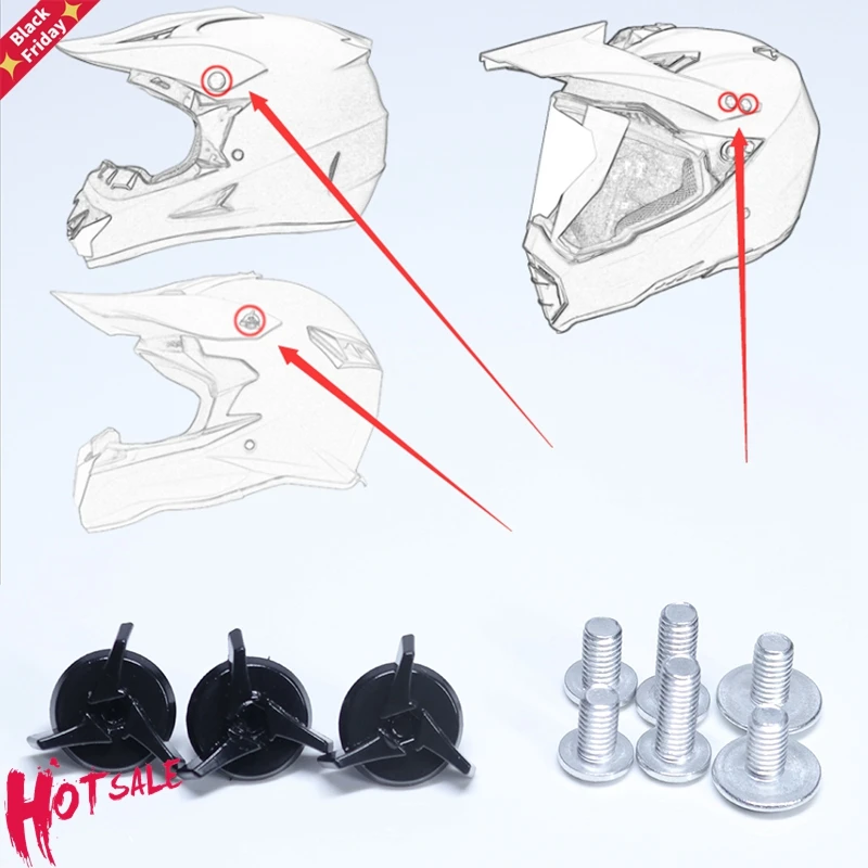 

Off-road helmet Special screw For sun visor fixing