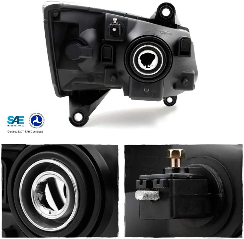 Sulinso для 08-10 Dodge Grand Caravan Замена хромированная рамка фары