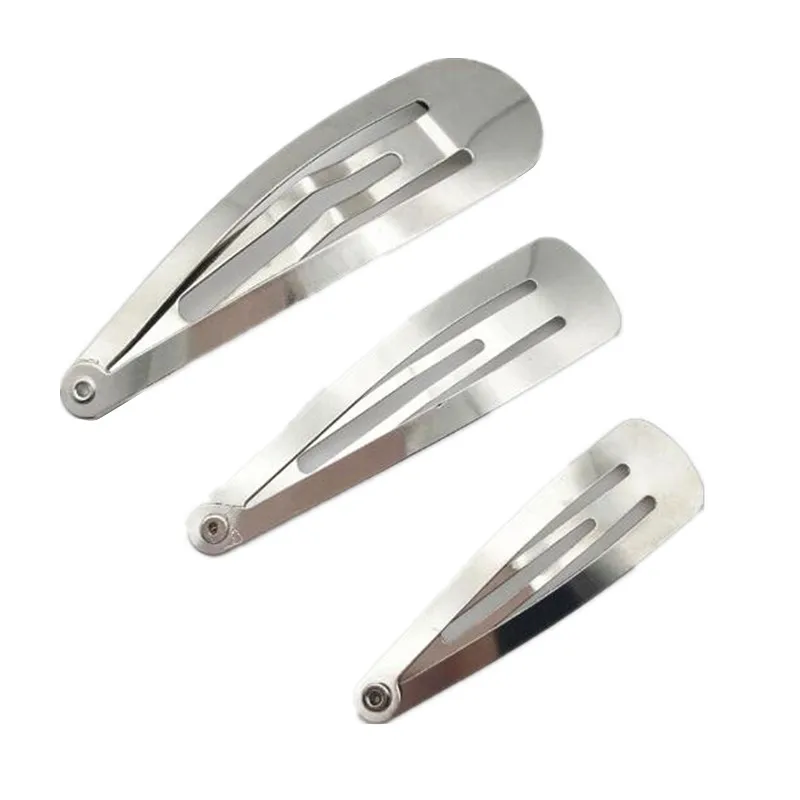 Зажимы для волос с бантом и никелевым покрытием 30/40/50 мм 50 шт./упак. серебристые |