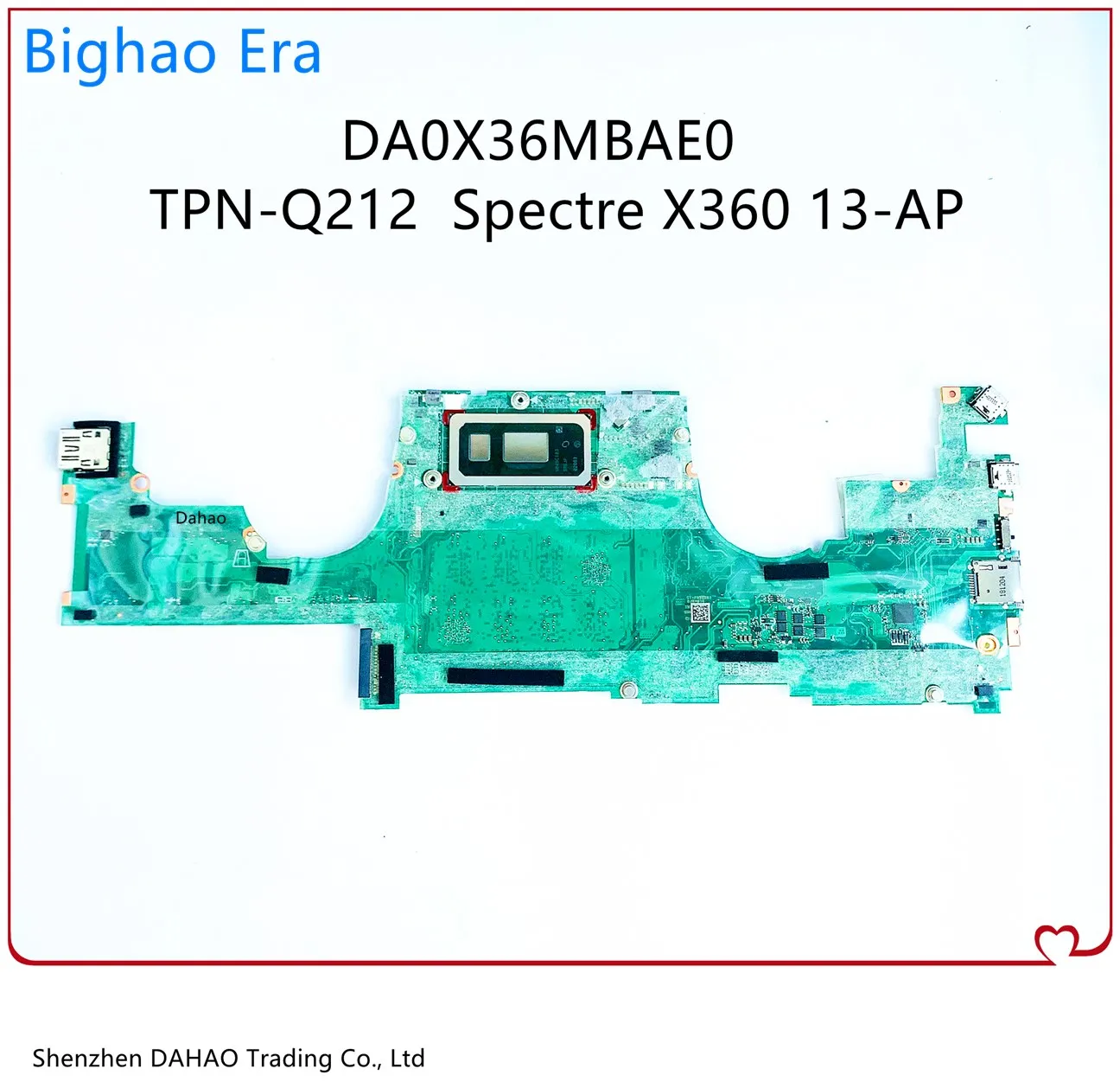 

DA0X36MBAE0 For HP TPN-Q212 Spectre X360 13-AP 13-AP0013DX Laptop Motherboard L37640-001 L37640-601 W/ i7-8565U 8GB-RAM 100% OK