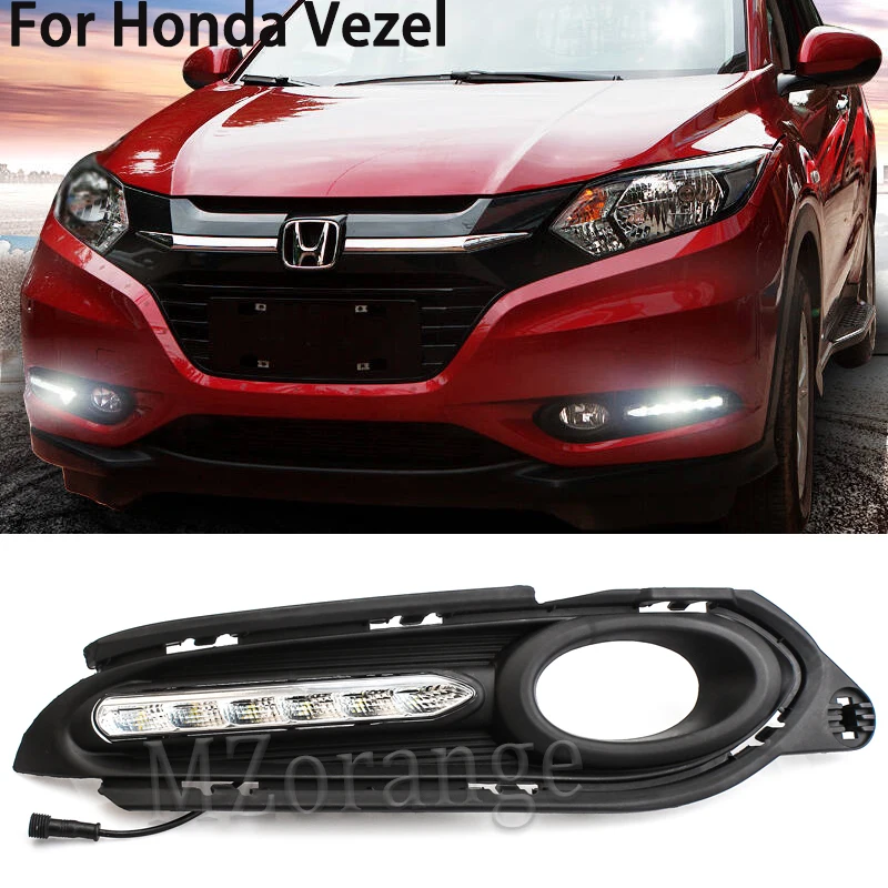 Дневсветильник свет для Honda HR V HRV Vezel 2014 2015 2016 дневные ходовые огни