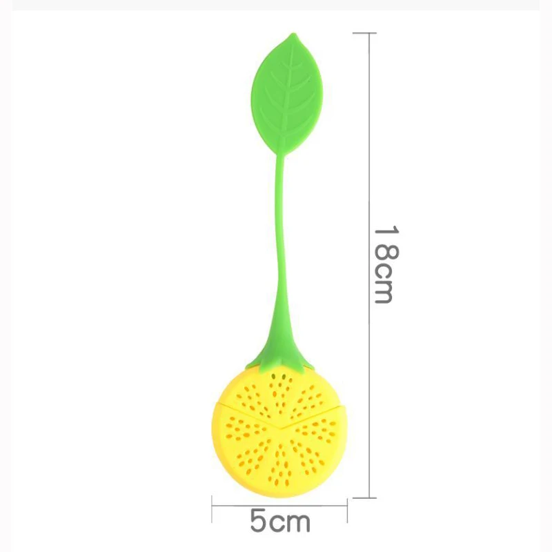 

Lemon Shaped Tea Strainer Silicone Teaware Loose Herbal Spice Infuser Filter Diffuser Household Lazy Tea Bag Filter Infuser Tool