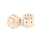 Красивый золотой латуни твердые кости ручной шлифовальный стержень креативные игральные кости игрушки игры развлекательные Аксессуары 13 мм