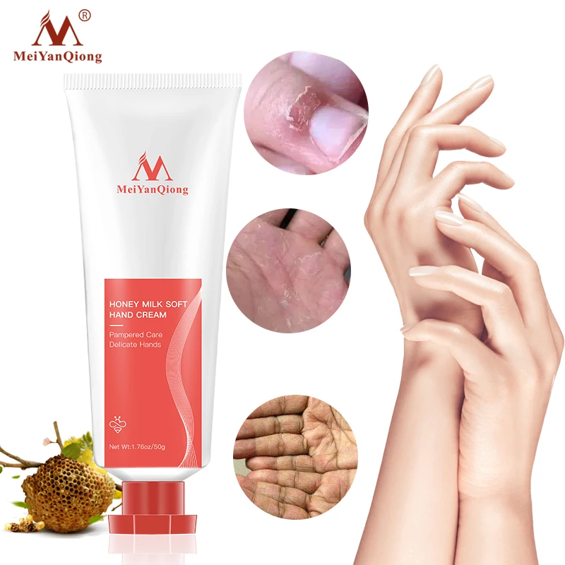 

Honey Milk Soft Hand Cream Lotions Serum Repair Nourishing Hand Skin Care Anti Chapping Anti Aging Moisturizing Whitening Cream