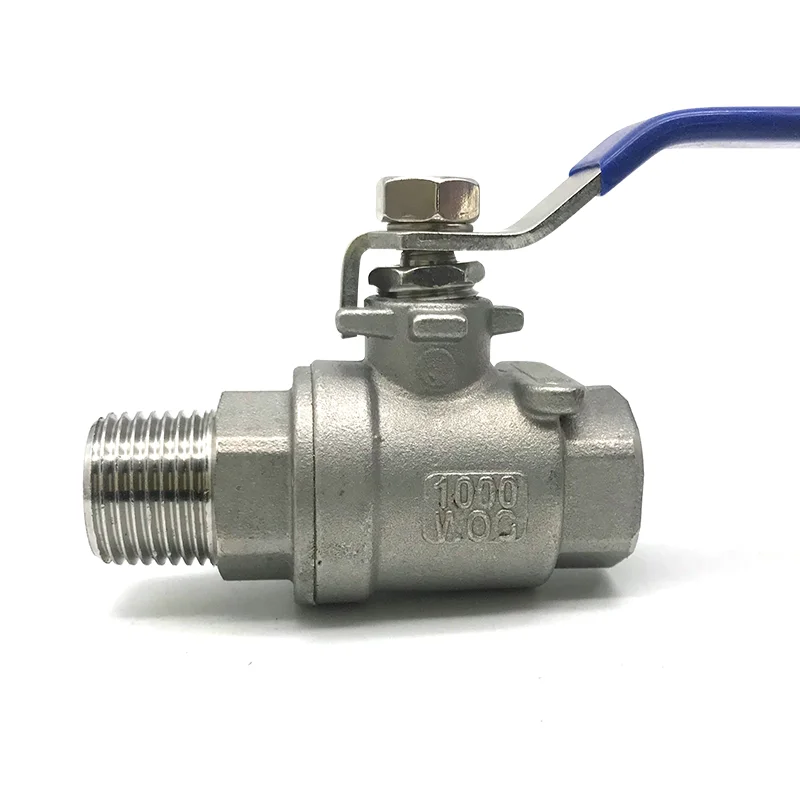 

DWZ Free shipping 304 stainless steel DN15-DN32 Two-piece Ball Valv female thread male thread high temperature