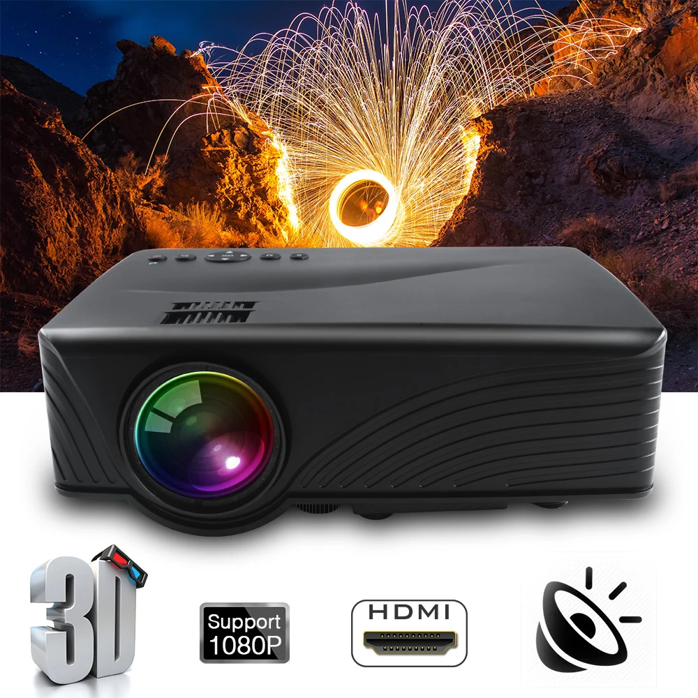 ALSTON GP10 мини светодиодный проектор Поддержка Full HD проводной синхронизация