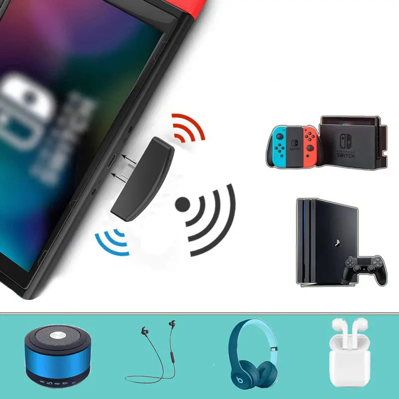 Беспроводной аудио приемник адаптер для rend переключатель Lite PS4 PS3 PC Bluetooth