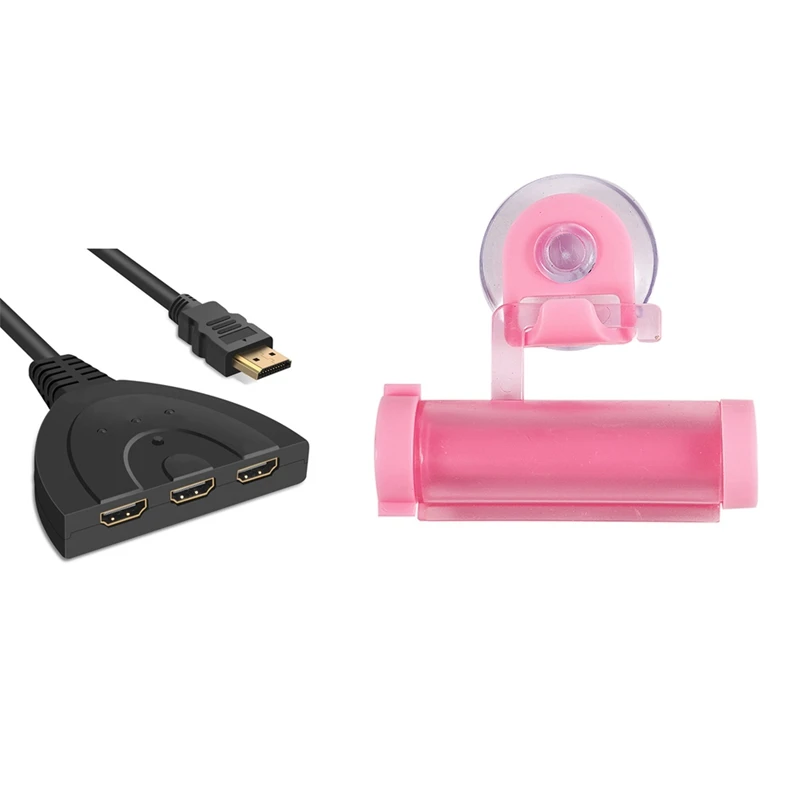 SANQ 2 шт. аксессуары: 1 3 порта HDMI переключатель сплиттер 1080P HD ТВ Кабель адаптер в и