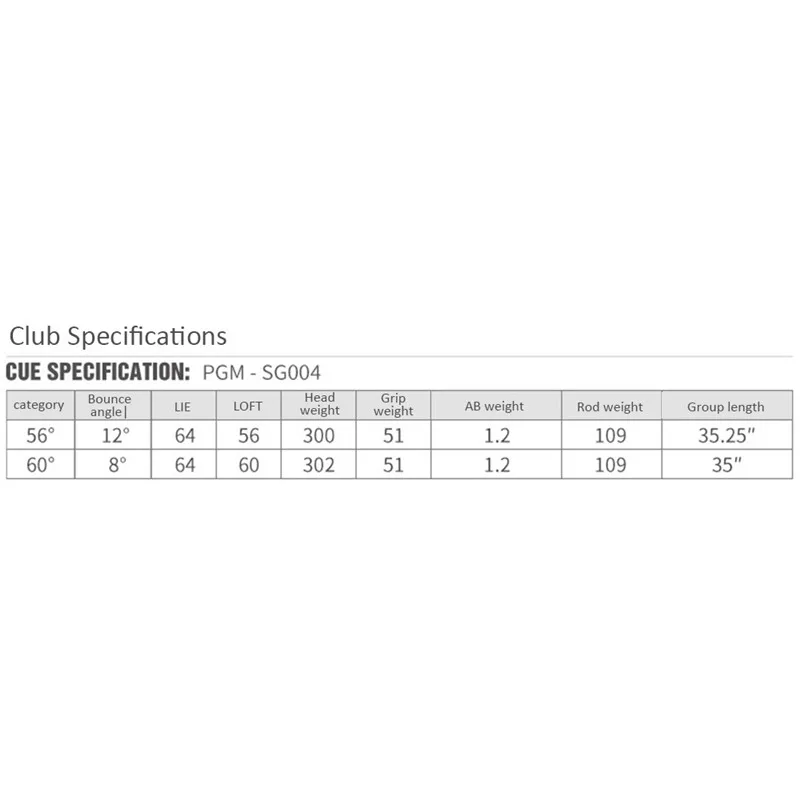 

PGM Golf Clubs Mens Sand Rod Widened Wedge Bottom Inclination 56/60 Degree Golf Club Golf Putter Golf Equipment Four Colors